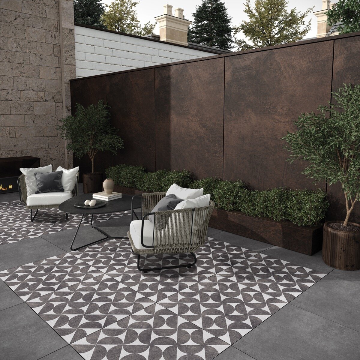 Ark Anthracite 60x60 cm - Full Lap